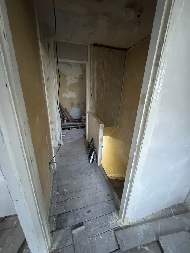 Hallway before refurbishment