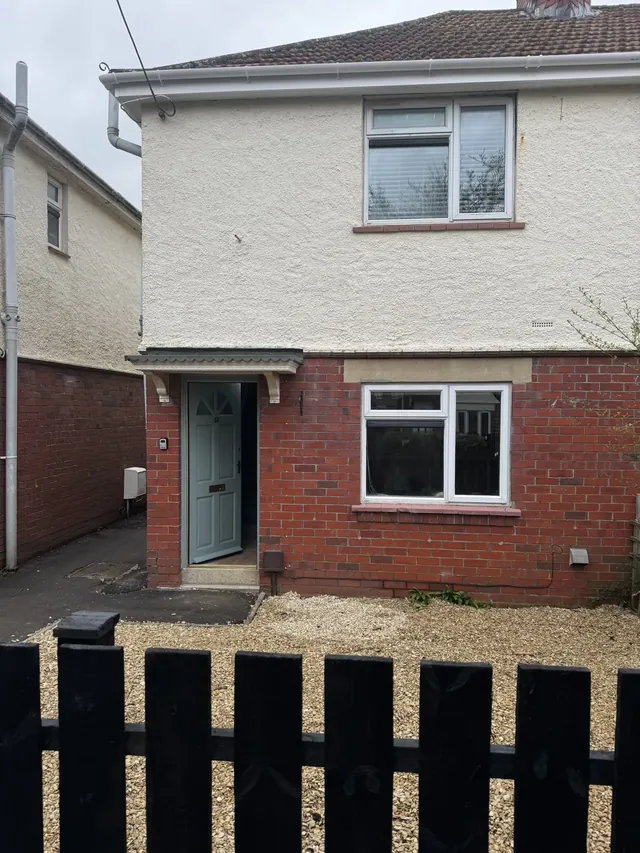 Front exterior of the Calne property