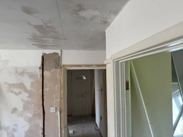 Initial room layout before the opening was altered